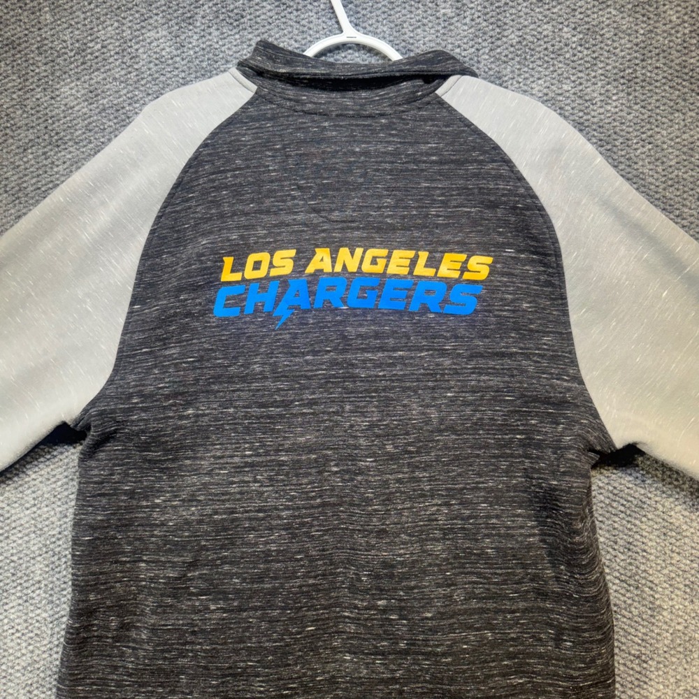 Fanatics Los Angeles Chargers NFL Full Zip Space Dye Jacket Mens XL Grey Heather